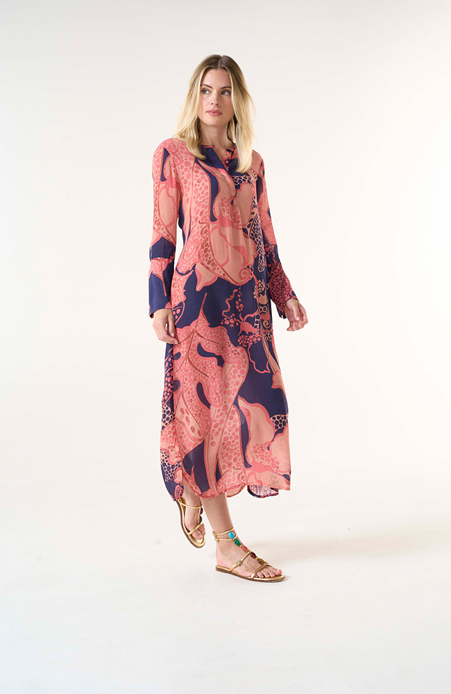 Long Genie-Portofino-Viscose-Coral