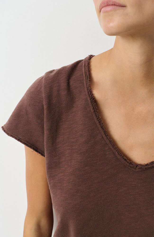 Sonoma V-Neck Tee - Vintage Chocolate