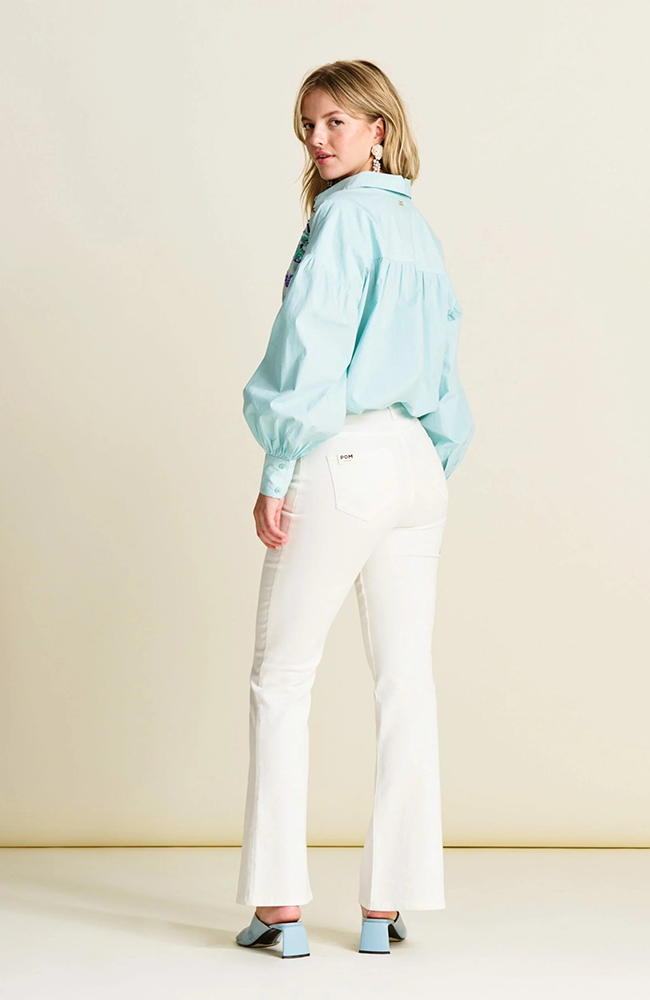 Kate Flare Bloom Jeans - Ecru