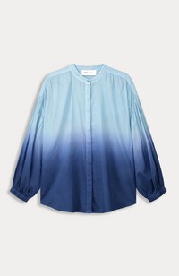 Faded Ink Blouse - Blue