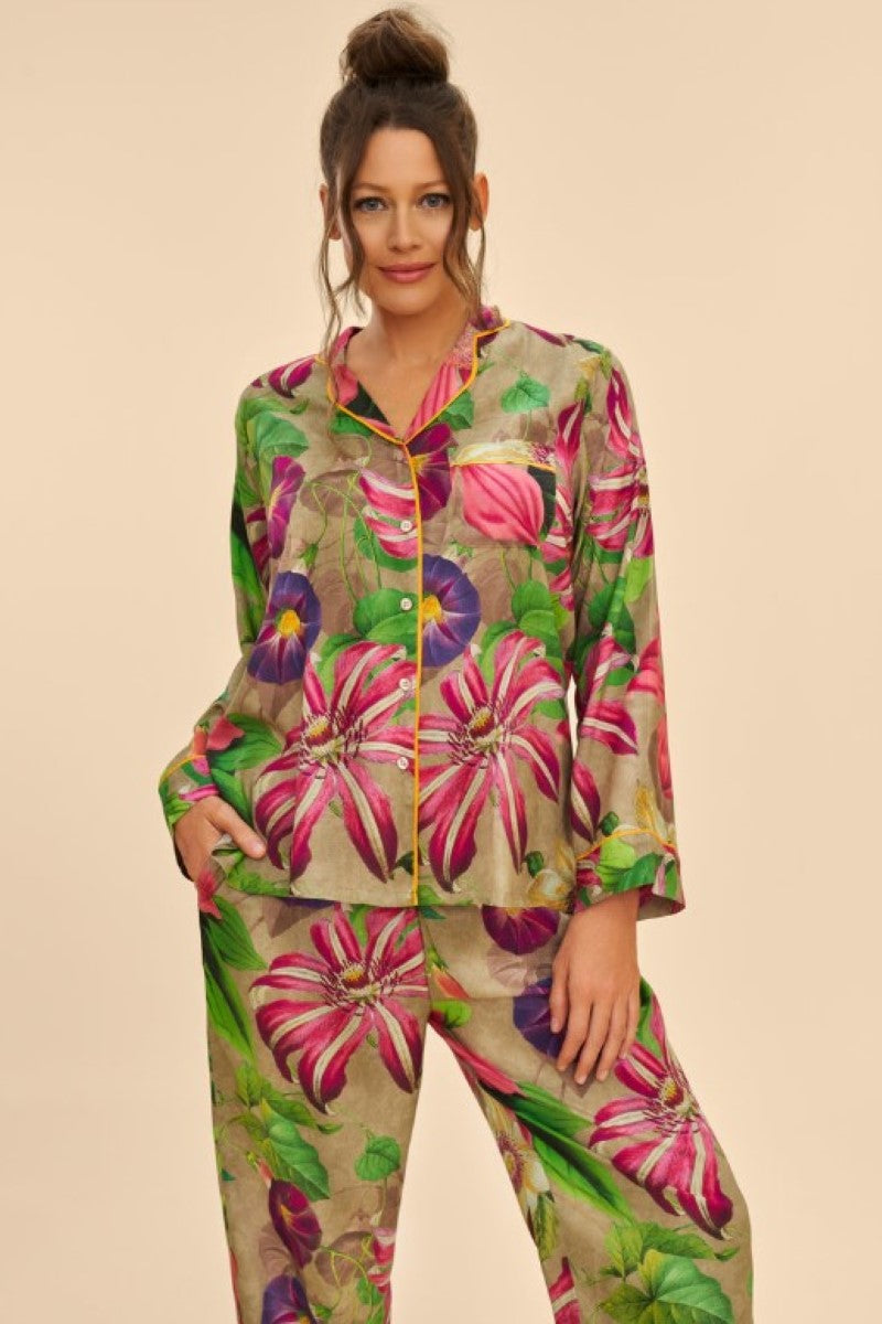 Botanical Pyjamas Set - Slate