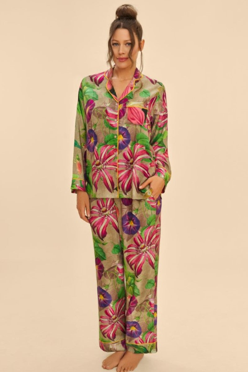 Botanical Pyjamas Set - Slate