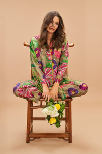 Botanical Pyjamas Set - Slate