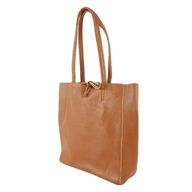 Medium Tote - Dark Camel