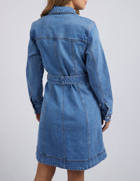 Riley Denim Dress - Blue