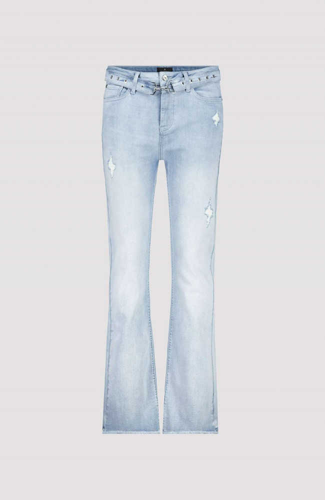 Bell Bottom Trousers - Light Denim