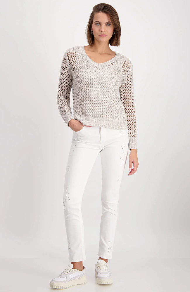 Peanut V Neck Pullover