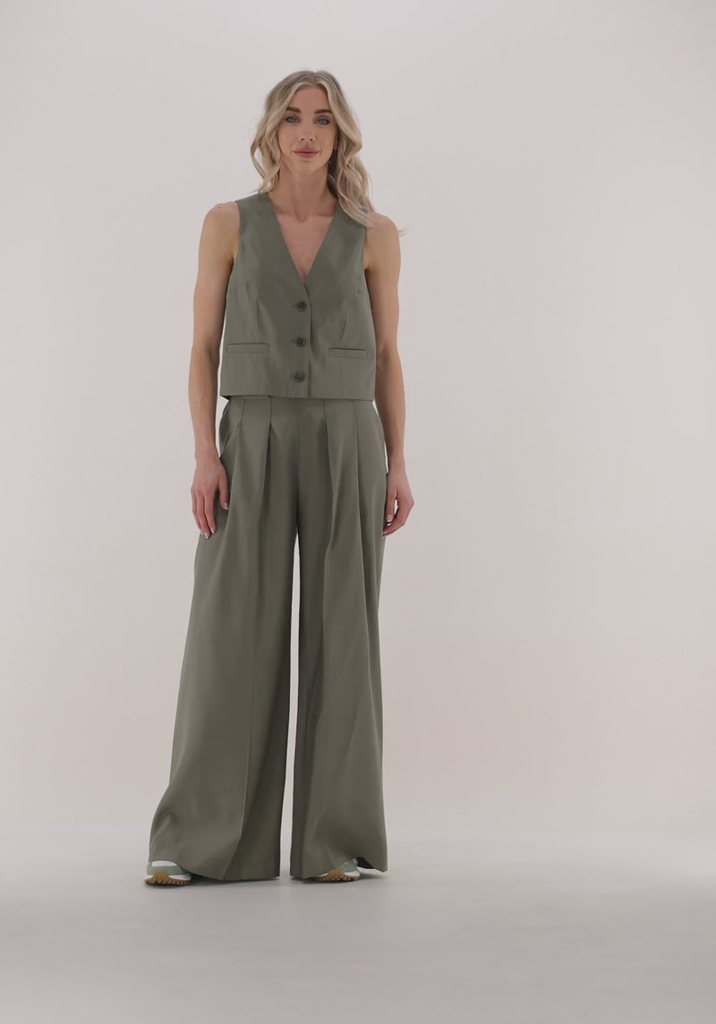 Thea Eden Pant - Dusty Olive