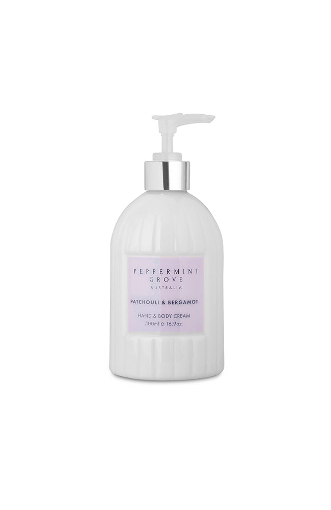 Patchouli & Bergamot Hand & Body Cream - 500ml