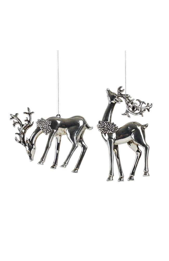 Hanging Deer Decoration - Silver