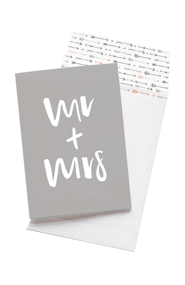 Mr and Mrs Greeting Card