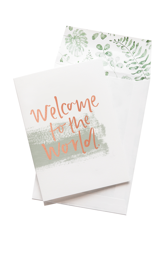 Welcome To The World Card