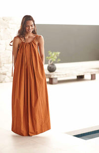 Stella Tent Dress - Rust